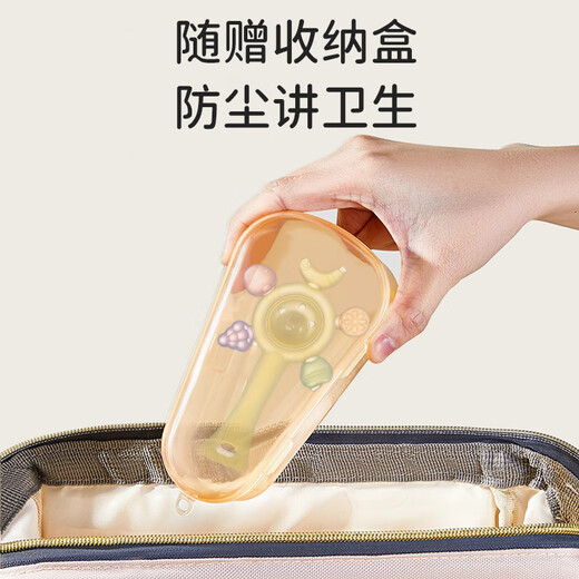 Jouet de dentition en silicone hochet à main Bow pour bébés de 0 à 6 mois et plus, les nouveau-nés peuvent le mâcher et le tenir pendant les petits mois