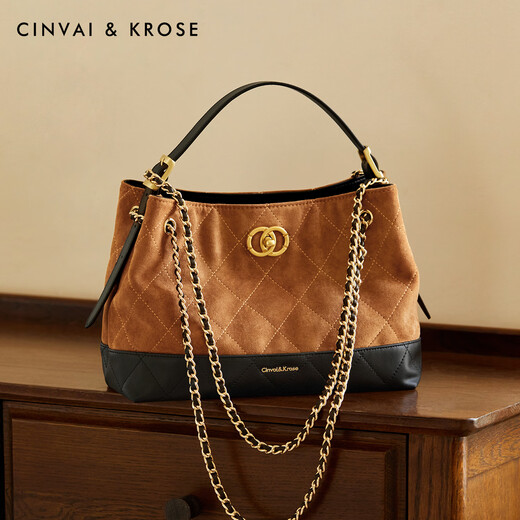 Cinvaikrose Small Fragrance Style Tote Sac Women's 2025 grande capacité Sac à bandoulière unique Sac pour femmes Back Backt Back's Day's Day's Gift Khaki [Cadeaux à la petite amie, à la femme et aux filles sont sincères et pratiques]