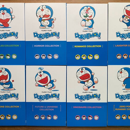 Englisches englisches Kinder-Comicbuch Doraemon Doraemon klassischer Comic 8-bändiges Set Englisches originales englisches Kinder-Comicbuch Doraemon Doraemon 1