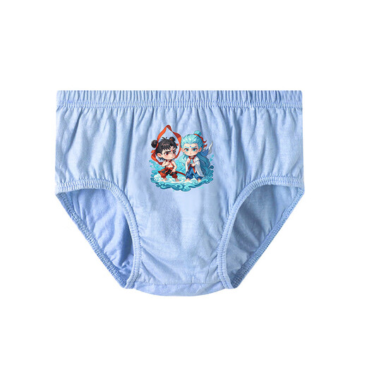 Nezha Superman Boys' Briefs Children's Class A Pure Cotton Pants Breathable Antibacterial Printed Children's Underwear for Medium and Large Children 414# Nezha 5 Pack 76 75 Code