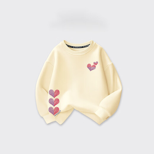 G.DUCKKIDS小黄鸭女童卫衣25新款女孩春装打底衫中大童春秋外穿儿童休闲童装 WAG12211X-12210E粉 130 cm