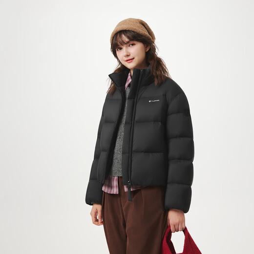 Tambor Puff Down Jacket Women's Short Stand Collar Fashion Winter Bakery Jacket 5530356D Black 160