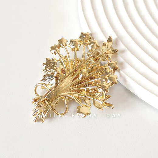 Jiaojing brooch, high-end women's light luxury, rich money tree, women's autumn and winter high-end exquisite fashion corsage, light luxury suit sweater, money tree (gift box)