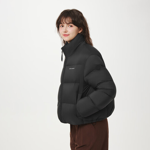 Tambor Puff Down Jacket Women's Short Stand Collar Fashion Winter Bakery Jacket 5530356D Black 160