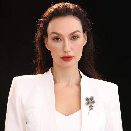 Benheart Danish Iris Praise Brooch High-end Women's High-end Fashion Light Luxury Corsage Brooch for Gifts Brooch - Iris Praise Champagne Gold