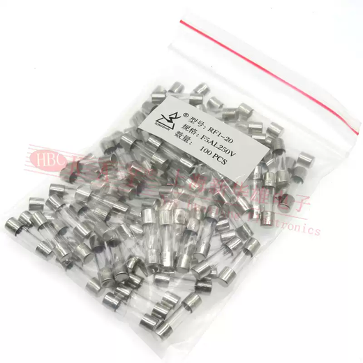 Shanghai Songshan glass fuse tube-../* 0.1A100 pieces