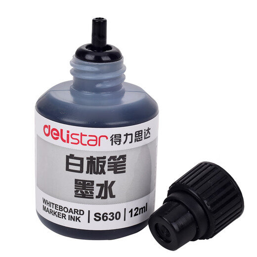 Deli S630 whiteboard pen ink (black) 1 bottle
