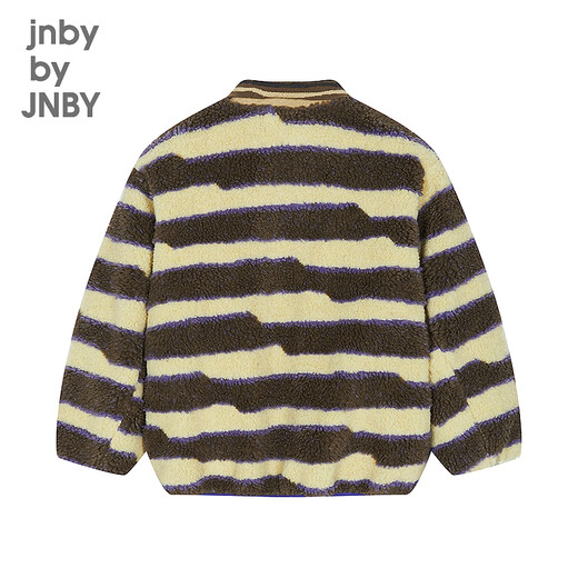 Jnby por Jnby New Jiangnan tela IMITACIÓN DE LA Ropa infantil Fur A-Type Composite Lapel de manga larga 25 Autumn Boys 1p9t11730 964/khaki tiras/cuadrícula 100 cm