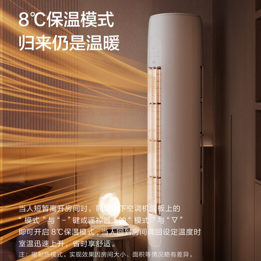 Gree produced Jinghong air conditioner Xiaoliangshen 2 new level energy efficiency inverter pure copper tube energy-saving cabinet machine for living room national subsidy KFR-50LW/JHFNhAa1Bj