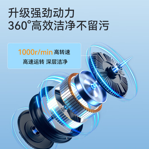 Xiaomi Baby Mini Washing Machine, Integrated Washing and Stripping, Laundry Cup, Underwear, Small Fully Automatic Drainage and Washing Socks Washing Machine, Light Purple, Integrated Washing and Stripping, Blue Light UV Silver Ion Dual Antibacterial