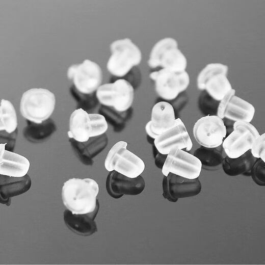 Silicone anti-falling ear plugs for sleep, firm ear studs, super tight universal anti-allergic advanced ear caps, earrings and ear buckle plugs, transparent silicone ear plugs - large size - 20 pcs