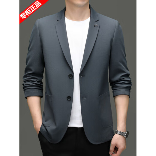 AX Armani Italian brand casual suit men's jacket casual suit 2025 spring and autumn suit top single suit black 2XL 185 size 156-170Jin Jin equals 0.5 kg