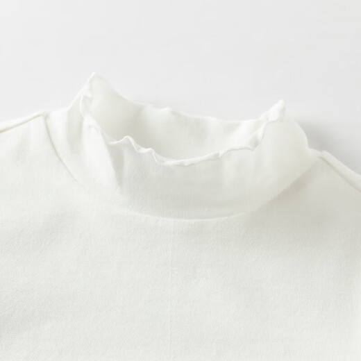 DAVE&BELLA children's long-sleeved T-shirt 2025 autumn and winter new style girls half turtleneck top antibacterial and anti-mite bottoming shirt for baby girls