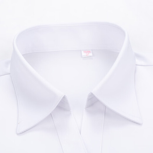 CEO Civil Servant Bamboo Fiber Non-ironing Uniform Short Sleeve Shirt for Men and Women Professional Formal Long Sleeve White Shirt Customized with Embroidered Logo 2211 (Female) Blue Stripe (Short Sleeve) Youngor 35