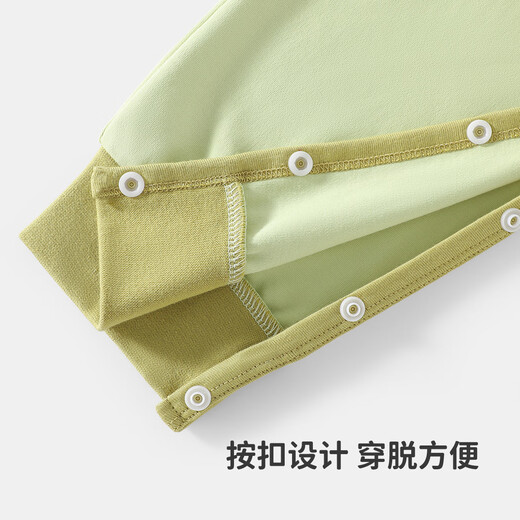 Yu Zhaolin (YUZHAOLIN) children's jumpsuit autumn baby pure cotton pajamas for small and medium-sized children one-piece jumpsuit Little Bear Food City