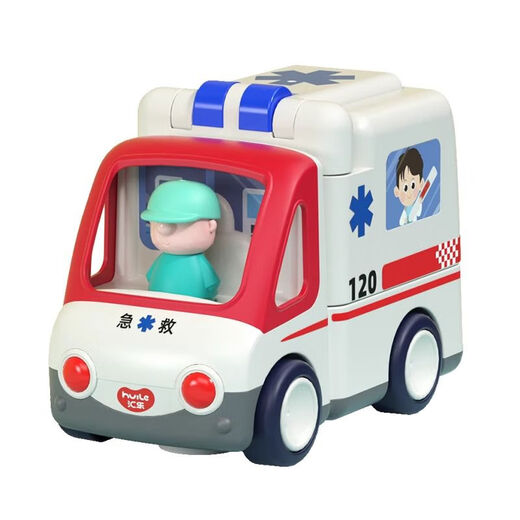 Huile Toys Huile Toys Ambulance Toy Simulation Model Doctor Playing 120 Sound and Light Children Boy Electric Traffic Police Car Remote Control Engineering Vehicle