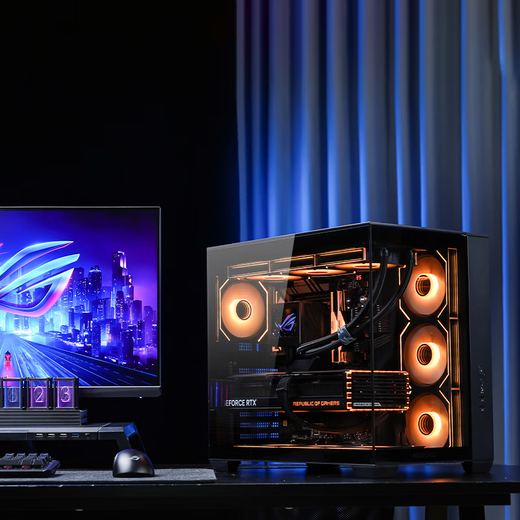 ASUS i9 14900KF ASUS ROG family bucket 5070Ti/RTX5080 host 5090D graphics card U7 265K host game e-sports AI rendering assembly computer complete machine i9 14900KF+RTX5090丨11