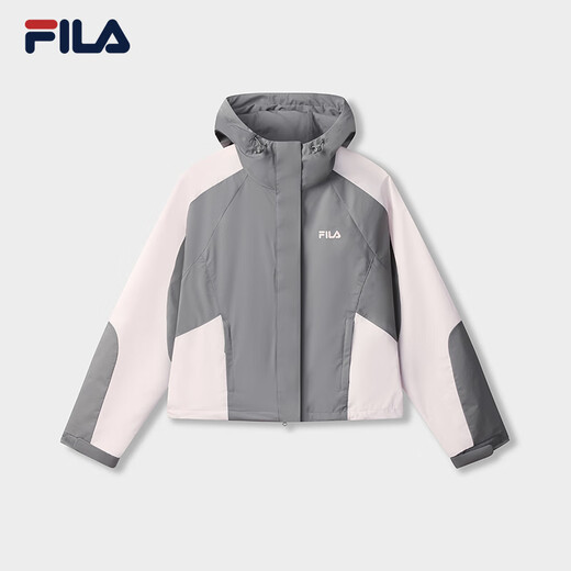 Fila Offizielle Frauenwebende Jacke 2025 Herbst Fashion Casual Lose Block mit Kapuze mit Kapuze mit Kapuze