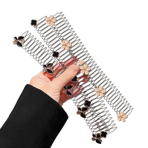 Camellia Broken Hair Arrangement Artifact for the Back of the Head Adult Hair Pulling Comb Hairband Women's and Children's Hairpins and Hairpins Camellia 1 Pack