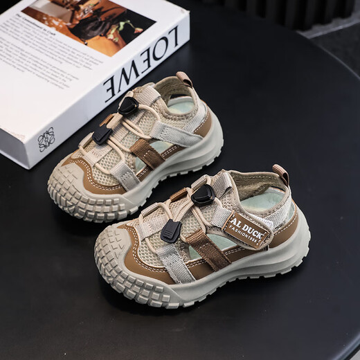 2025 Summer New Style Hollow Breathable Mesh Children's Sandals Girls Light Casual Shoes Upgraded Version Purple 12 Size 34 Inner Length 21.7CM
