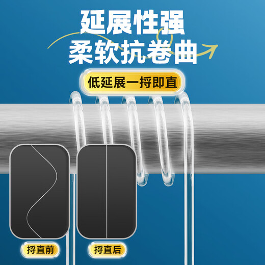 Xiaofengxian Gumai fishing line, special main line for rock fishing road slippery fishing and sea rod, imported raw silk nylon strong tension 200m Gumai fishing line, single roll_boxed No. 4.0