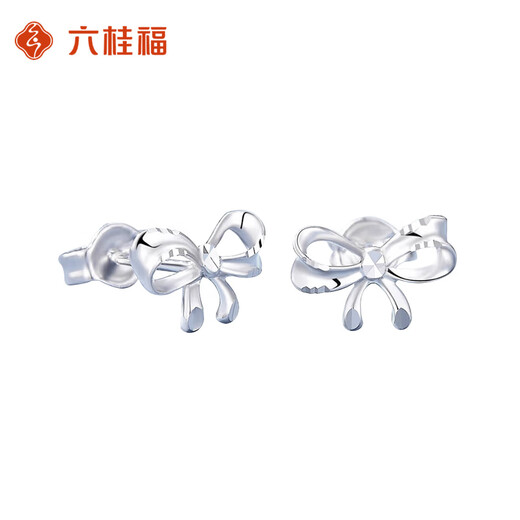 LIU GUI FU JEWELRY platinum bow earrings for women 2025 new 1g platinum earrings Valentine's Day birthday gift for girlfriend and wife 1.2g platinum bow earrings