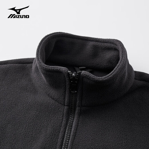 Mizuno Outdoor Jacket Men's Three-in-One Jacket Breathable Windproof Detachable Couple's Mountaineering Jacket Phantom Black L