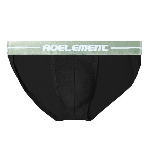 Austrian elements men's underwear low-waist men's tight European and American high-cut T-pants sports triangle thong summer thin shorts underwear for men black 3XL