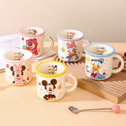 Disney anti-fall milk cup Disney high-looking water cup genuine coffee cup teacup 2025 new home use Stitch Moon Cup