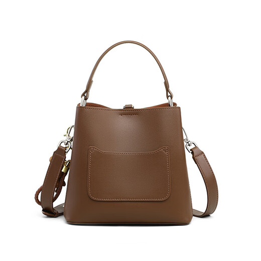 
BUGATTI Bag Women's Bag Luxury Brand 2025 New Women's Bucket Chinese Valentine's Day Birthday Gift for Wife and Girlfriend Rice White