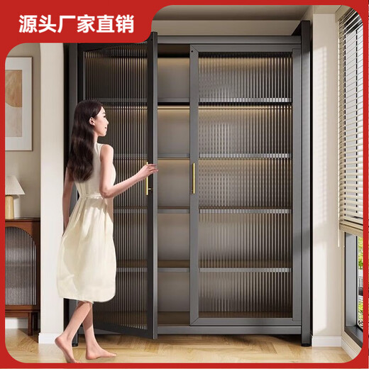 Kashiman sun protection balcony cabinet outdoor storage cabinet snacks living room sundries integrated wall storage locker multi-layer shoe cabinet gray new model 2025 platform quality certification 6 layers length 120*depth 45*height 185CM-gift wheel