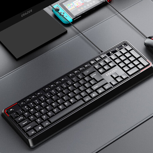 Lenovo wired keyboard USB interface laptop all-in-one external desktop office universal [K301 superpower] wired keyboard/sea salt white