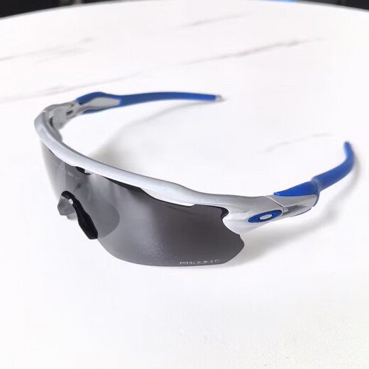欧克利（OAKLEY）9275 偏光款骑行眼镜 运动太阳镜 户外钓鱼驾驶墨镜风镜 银黑框蓝片 眼镜+普通包装