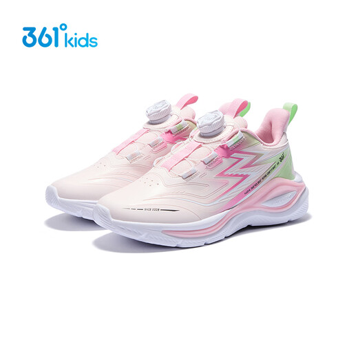 361 Feiyi 2.0 children's sports shoes 25 autumn and winter shock-absorbing soft elastic anti-torsion professional running shoes for boys and girls pink 34