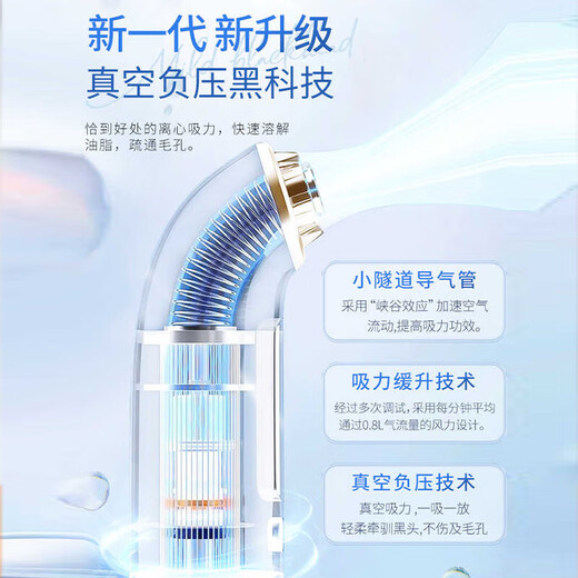 Royalstar Small Bubble Blackhead Suction Instrument Magical Blackhead Suction Device Beauty Instrument Home Facial Moisturizing Blackhead Remover Pore Acne Cleaner New Year's Day Holiday Gift for Boy and Girl Best Friends Gift Bag Style Preferred Gift-Exquisite Customized Premium Gift Bag