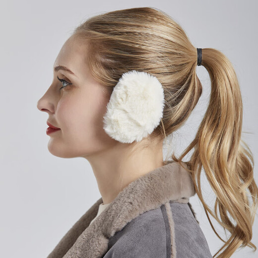 Unisex warm earmuffs, winter outdoor anti-cold and antifreeze earmuffs, ear warmers, cute ear bags, earmuffs, plush style - khaki