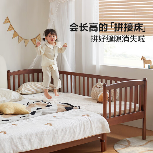 Lin's home solid wood splicing bed crib side widening artifact children's bed 0.8m small bed side bed LH271A1