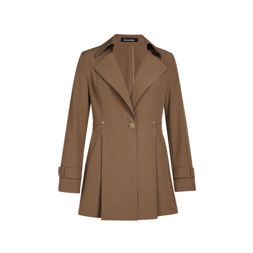 The same fall style classic Maillard trench coat from Colletier Shopping Mall, with a slim waist and slim fit for women, medium orange XL