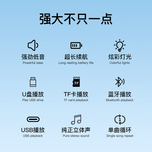 Sony Ericsson (soaiy) Bluetooth speaker small audio portable plug-in card USB player music high volume long battery life square dance wireless outdoor car listening to books and singing machine SD16 exclusive red