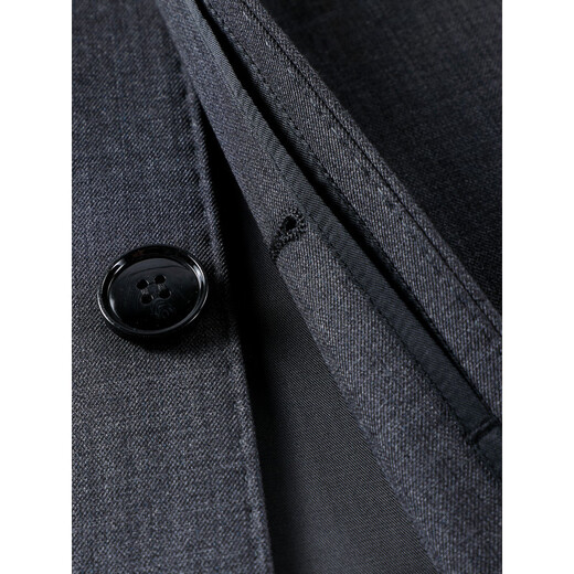 MONTAGUT wool jacket men's middle-aged and elderly lapel spring and autumn business casual solid color jacket windbreaker dad coat navy blue (button) M 170/88A (recommended 115-130Jin Jin equals 0.5 kg)