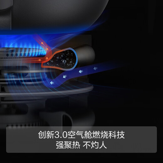 FOTILE new timer stove, gas stove, natural gas, household built-in 5.2kW* 70% thermal efficiency, strong fire, smoke stove linkage, easy to clean 02-TE21