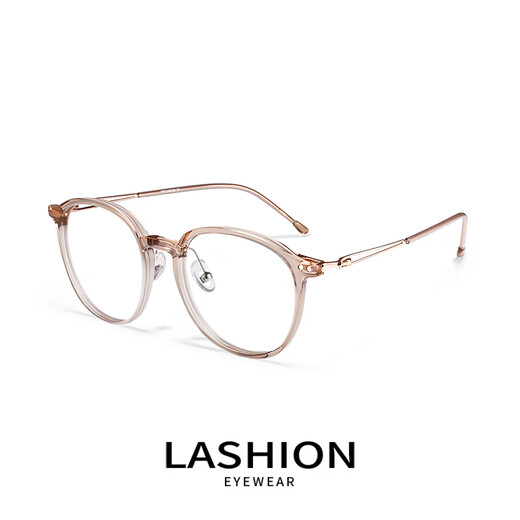 Lashion (Lashion) Myopia Glasses Женский стиль Brown Big Frame Star может быть сопоставлен со степенью анти-синего света и радиационно-защищенным от лица артефакта, каркасная рама черного золота-рама-S11972 с Zeiss Vitner 1.67 анти-синий свет 0-600 градусов