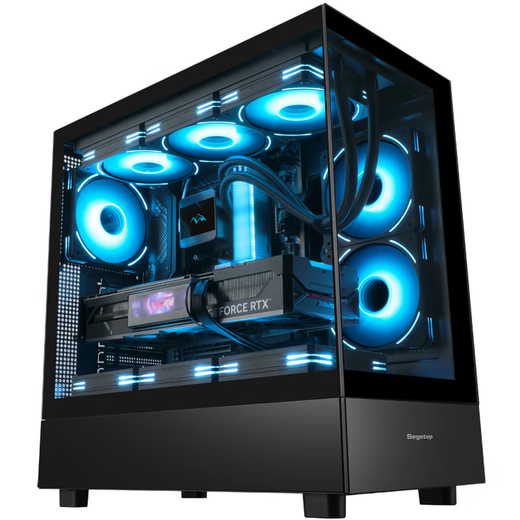 Colorful Family Bucket RTX 5060 Ti/RTX 5060 host 14600KF assembled computer host e-sports game host desktop DIY complete machine delta mobile host with three 12600KF丨5060丨deluxe version e-sports host