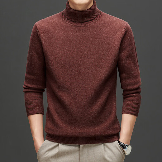 Denton Hepburn 2026 autumn and winter new pure wool sweater men's casual business sweater thickened fashionable warm plush sweater Pine Green M