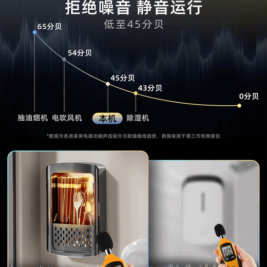 Huli German chopstick sterilization and drying all-in-one machine for smart home high-end new cage wall-mounted stainless steel spoon storage without star rating 1L graphite black upgraded model high temperature drying + intelligent sterilization + mildew prevention plug-in