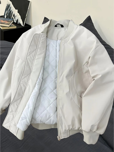 Du Xiaoxian American short ma1 flight jacket men's autumn and winter thickened quilted cleanfit baseball jacket cotton M8868 light khaki cotton style XL recommended 120-140Jin Jin equals 0.5 kg