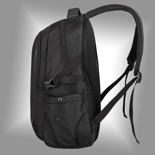 L&M Backpack Men's Backpack Business Casual Commuting Junior High School High School Bag College Student Computer Travel Travel Business Black With Mobile Phone Arm Bag + Watch + Pen Case