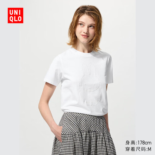 Uniqlo Женская футболка с короткими рукавами UT Miffy Print