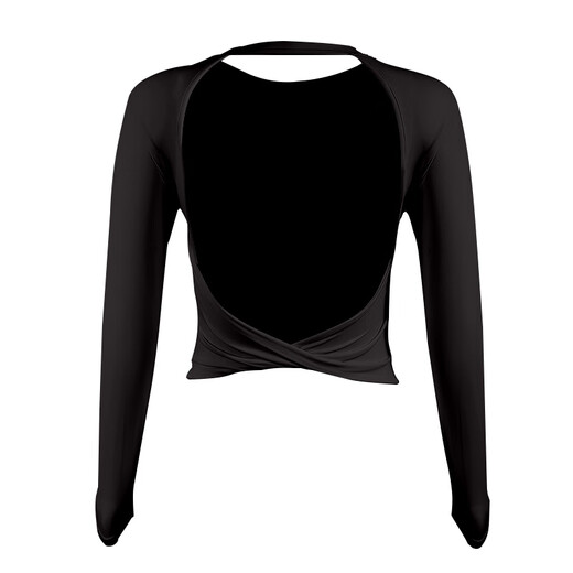 LULU Flagship Store backless fitness wear for women with chest pads for beautiful back, new Pilates training long-sleeved yoga tops, khaki color, including fixed chest pads M