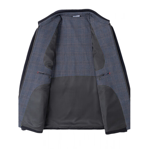 MONTAGUT French imported cashmere jacket men's autumn and winter high-end lapel leader cadres middle-aged and elderly dad's woolen jacket zipper (dark gray) M 170/88A (suitable for 100-120 Jin Jin equal to 0.5 kg)